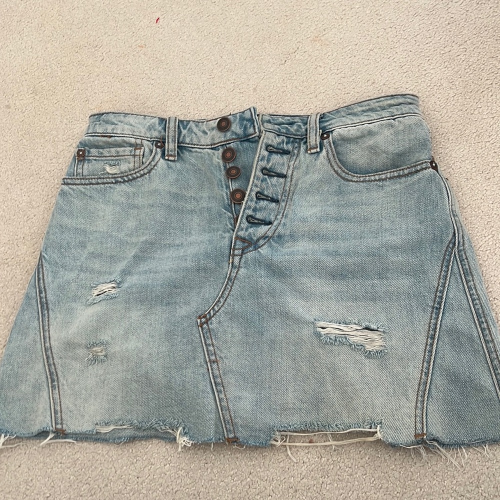 Free People Denim Skirt
